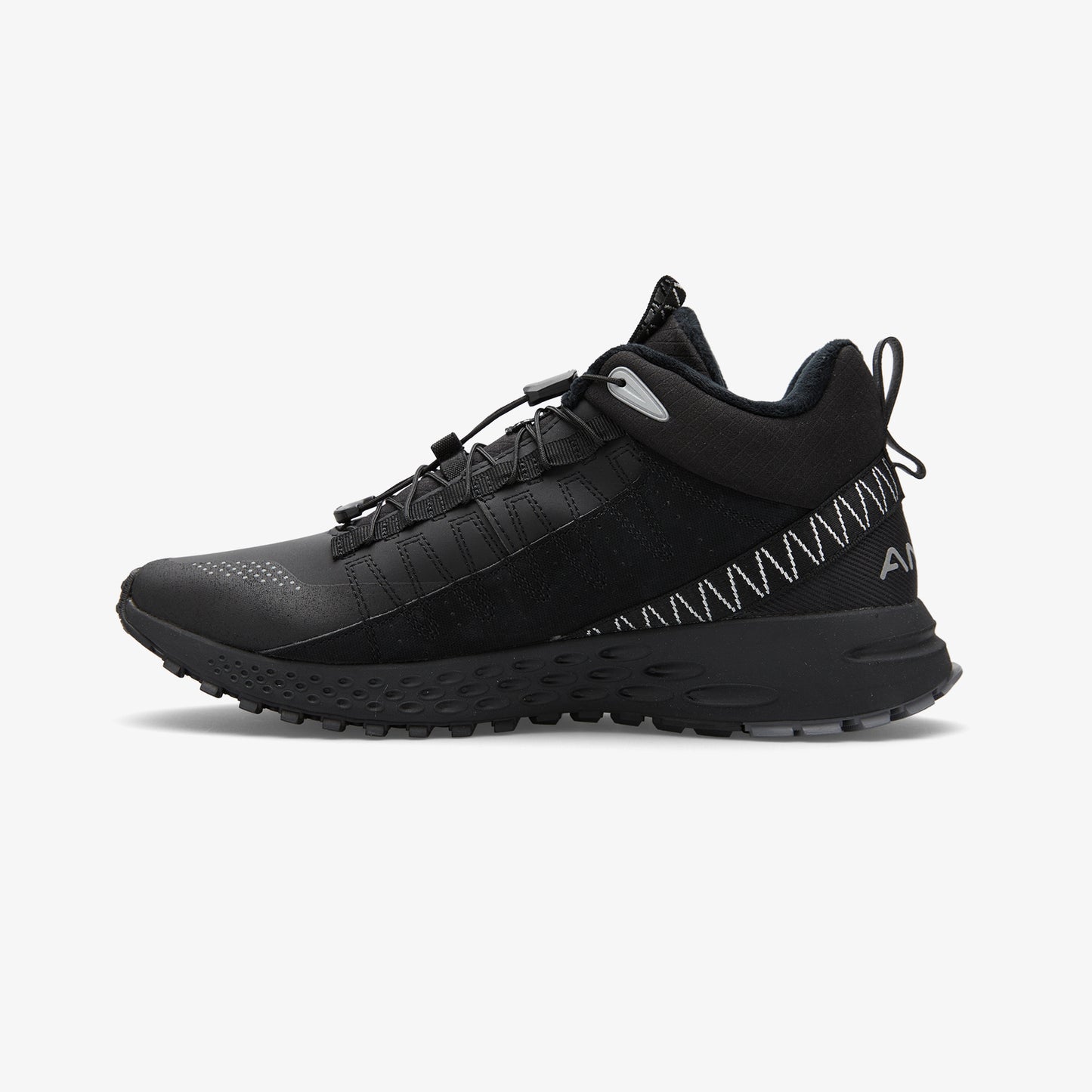 Anta Wild Run Fleece Mid Cut Erkek Siyah Günlük Ayakkabı