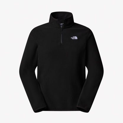 The North Face Glacier Fleece Erkek Fermuarlı Siyah Polar Üst