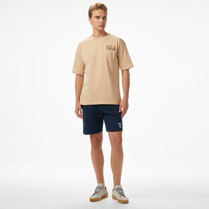 Ucla Baskılı Oversize Erkek Lacivert Tshirt