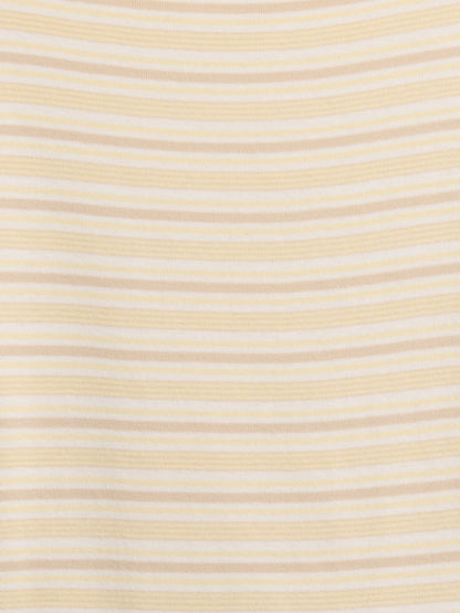 Sarı Cap-sleeve Fitted T-shirt