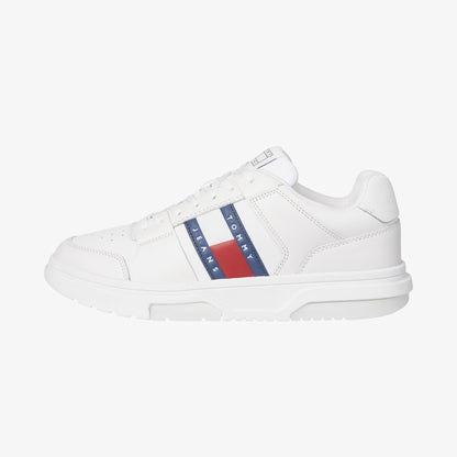 Tommy Hilfiger The Brooklyn Leather Essentials Erkek Beyaz Spor Ayakkabı