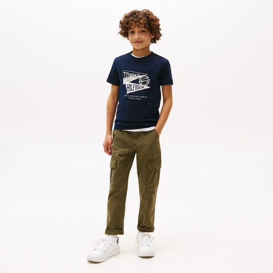 Tommy Hilfiger Effortless Çocuk Lacivert T-shirt