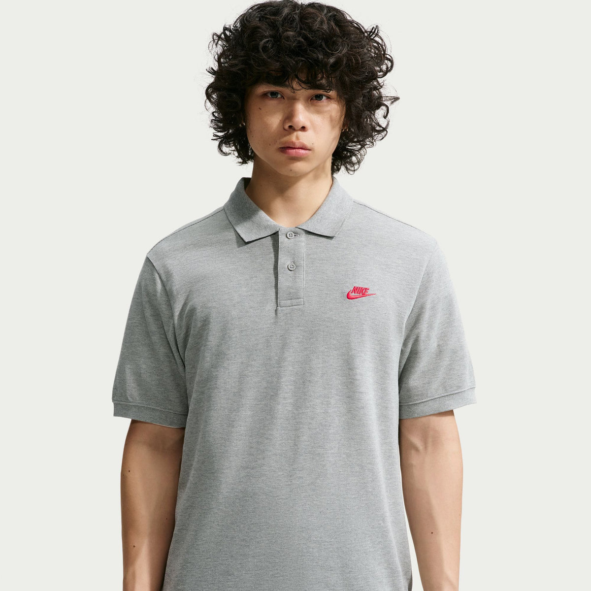 Nike Club Ss Pique Erkek Gri Polo