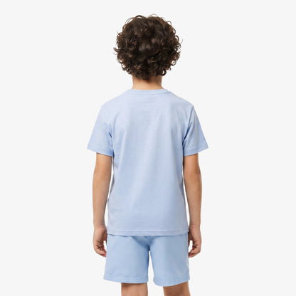 Lacoste Çocuk Bisiklet Yaka Mavi T-shirt