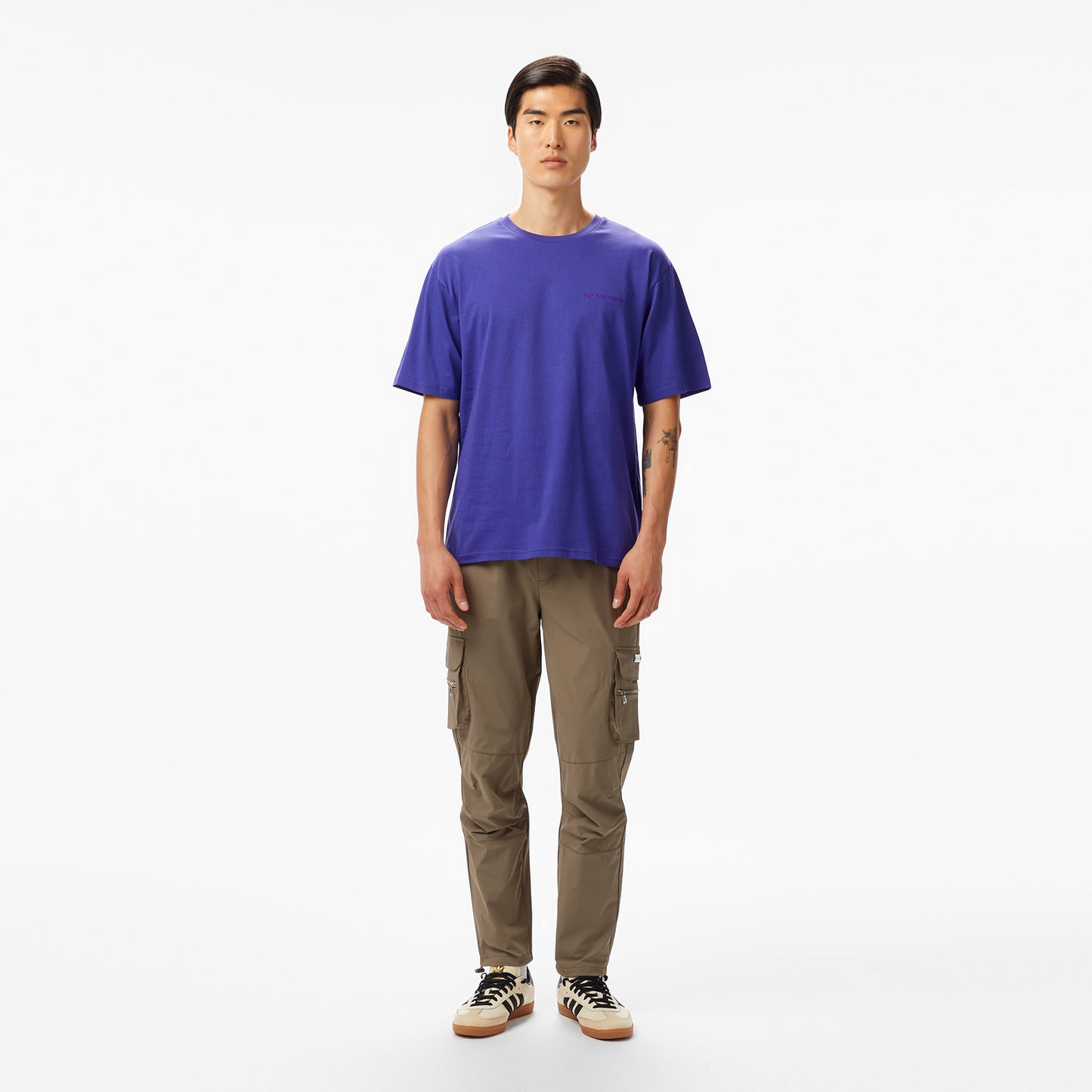 Les Benjamins Essentials Erkek Mor T-shirt