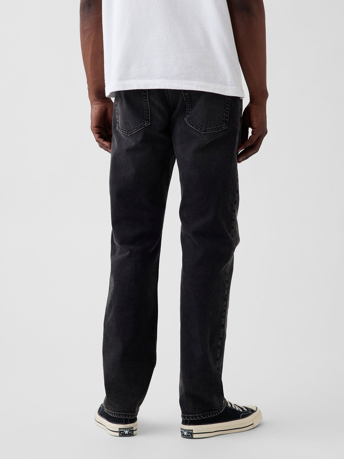 Siyah Straight Jean Pantolon