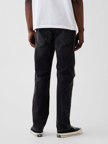 Siyah Straight Jean Pantolon