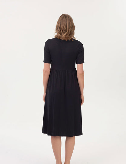 Relaxed Fit Midi Örme Elbise