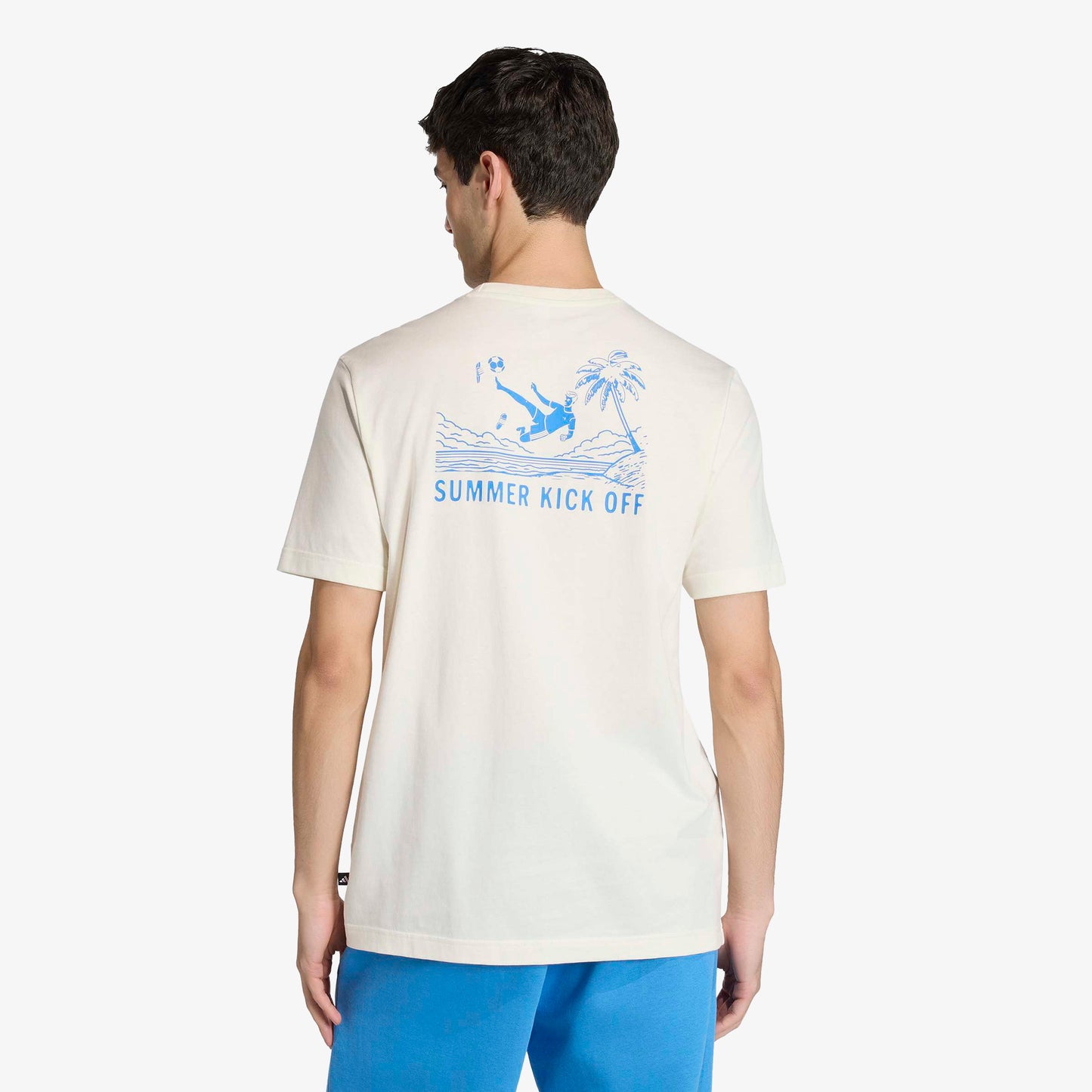 Adidas Slide Erkek Beyaz T-shirt