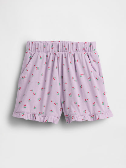 Lila Mix & Match Pull-on Fırfır Şort