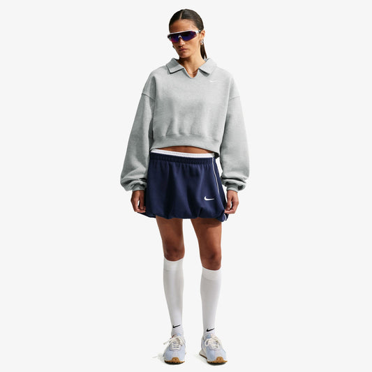 Nike Studio Fleece Kadın Gri Etek