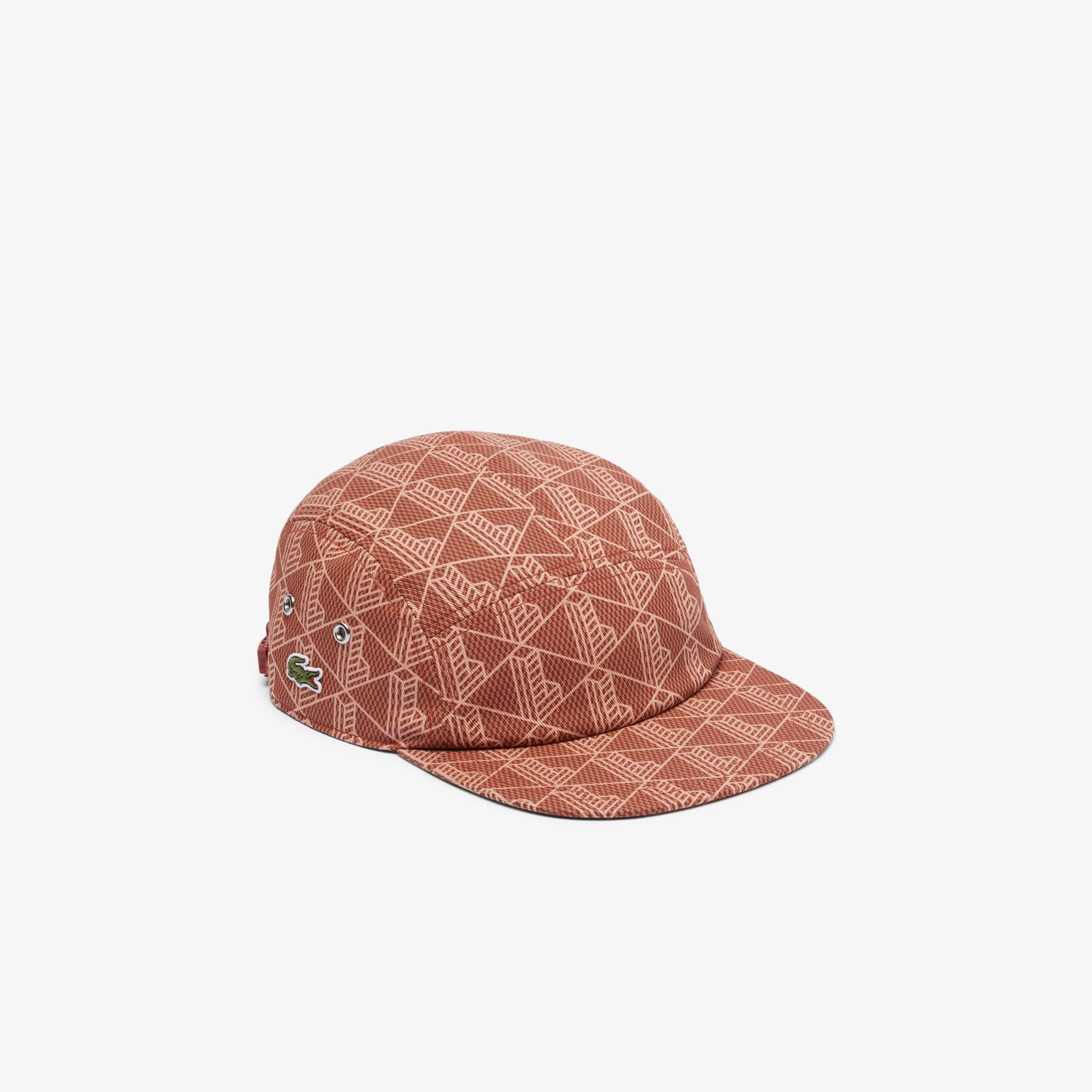 Lacoste Printed Twill Jockey Unisex Kahverengi Şapka