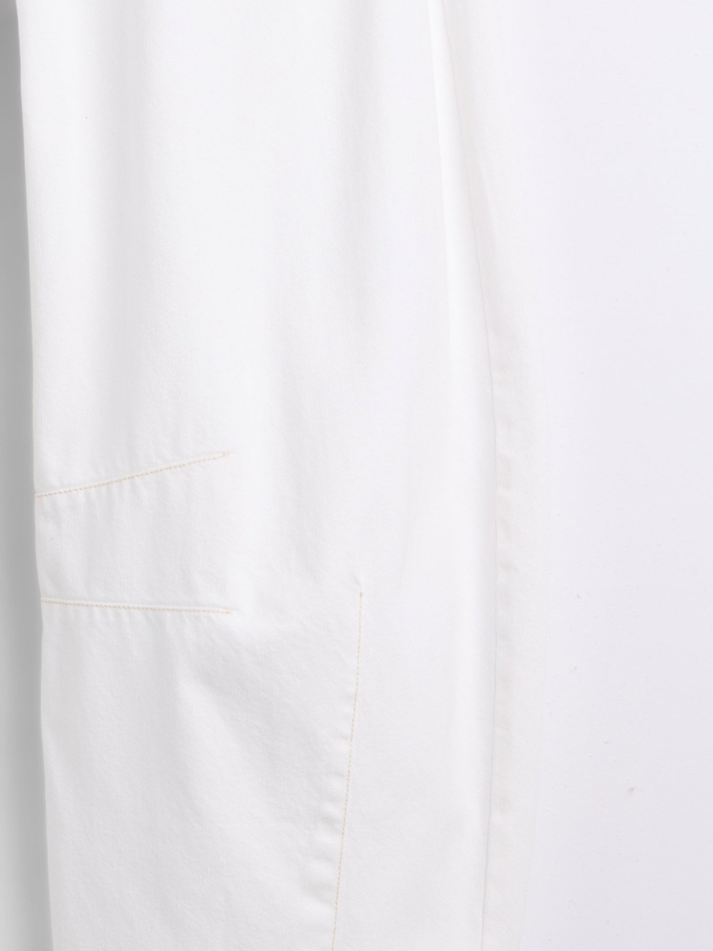 Beyaz High Rise Ultrasoft Horseshoe Jean Pantolon