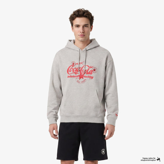 Converse X Coca-cola Erkek Gri Hoodie