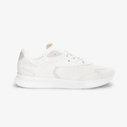 Tommy Hilfiger Lightweight Runner Monocolor Erkek Bej Spor Ayakkabı