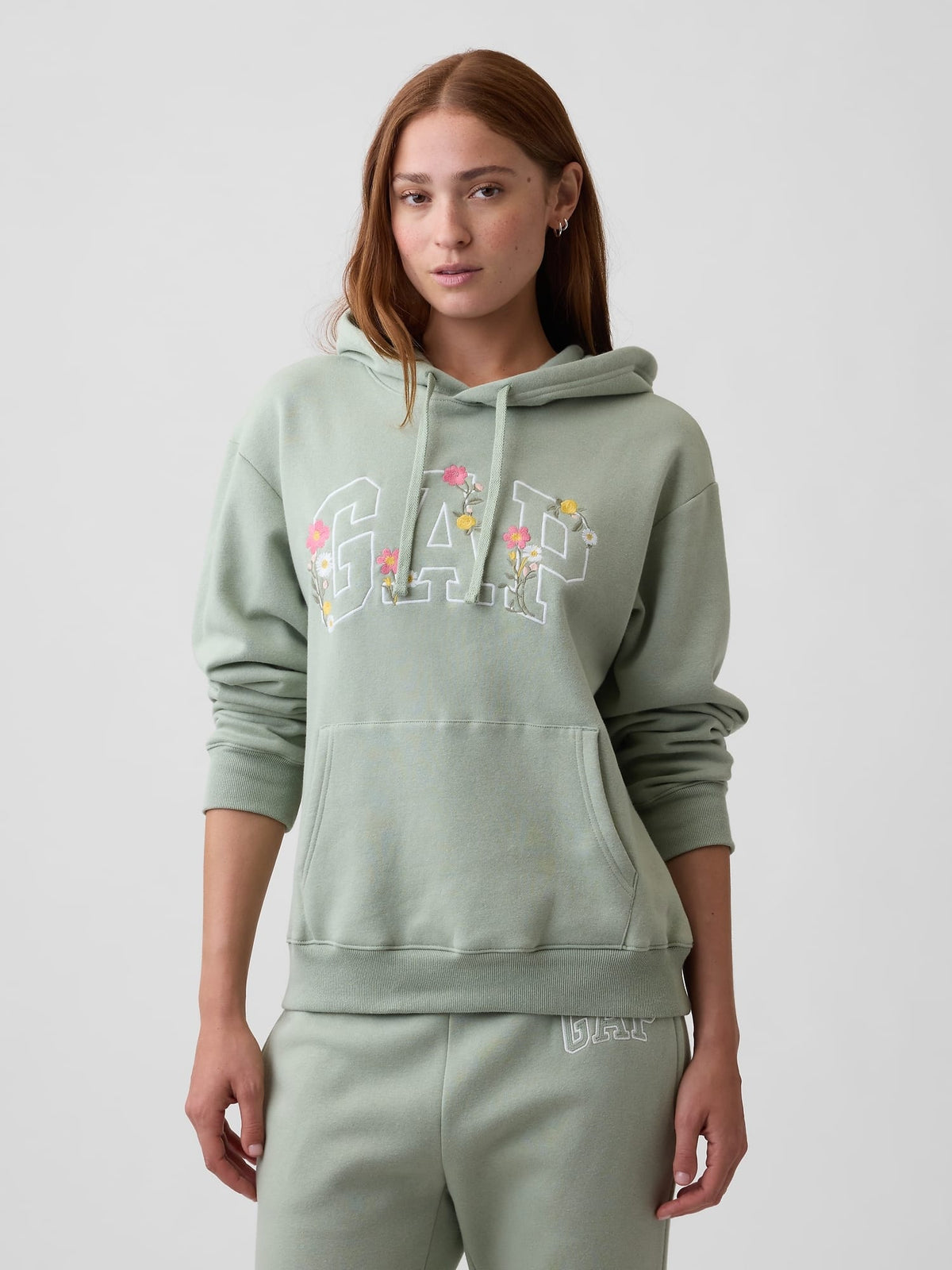 Açık Yeşil Relaxed Gap Logo Sweatshirt