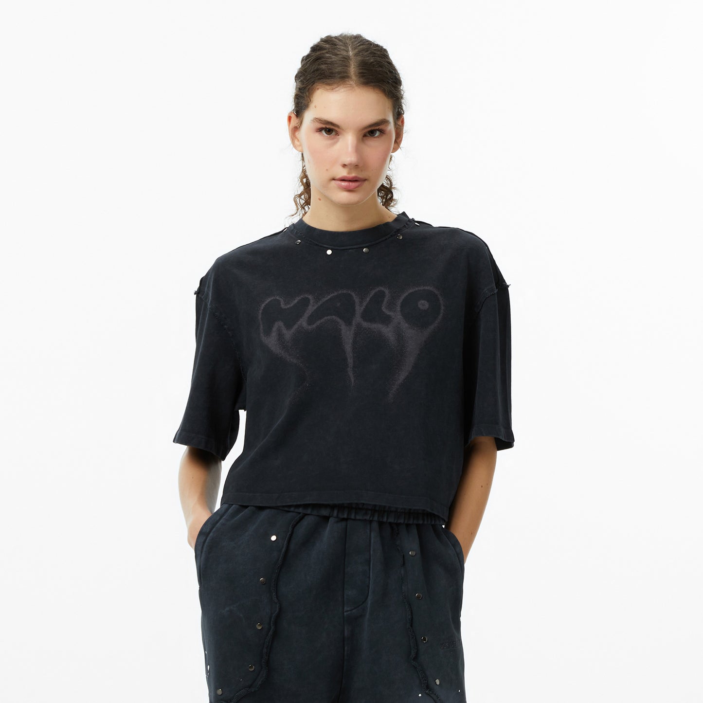 Les Benjamins Kadın Siyah T-shirt