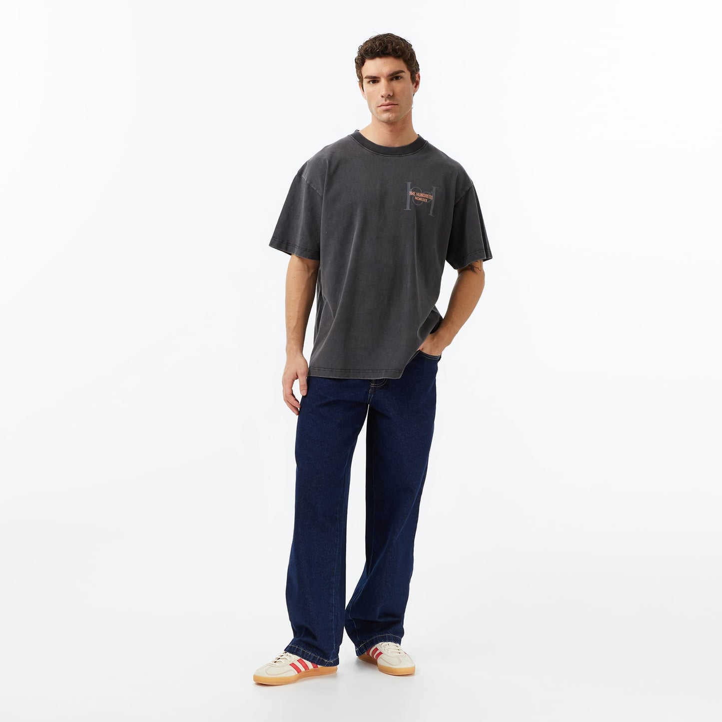 The Hundreds Monogram Erkek Siyah T-shirt