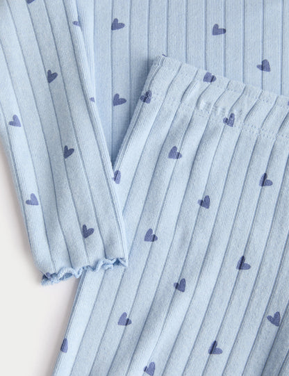 Kalp Detaylı Pijama Takımı