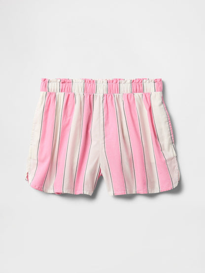 Pembe Poplin Easy Şort