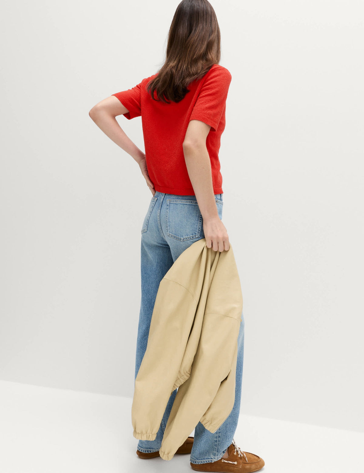 Pamuk Karışımlı Slim Fit Triko