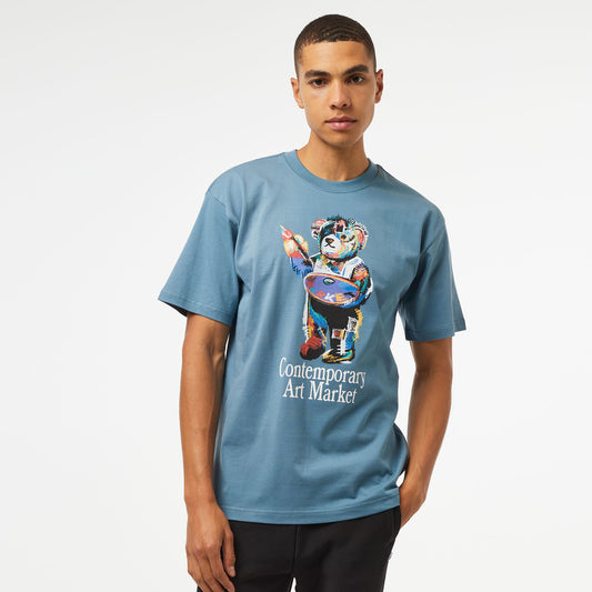 Market Art Market Bear Erkek Beyaz T-shirt