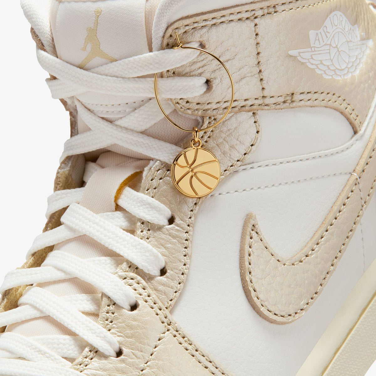 Nike Air Jordan 1 Mid Se 'hoops Gold Pac' Kadın Sarı Spor Ayakkabı