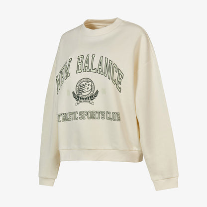 New Balance Wnc3404 Kadın Beyaz Sweatshirt