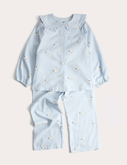 Pamuklu Desenli Pijama Takımı