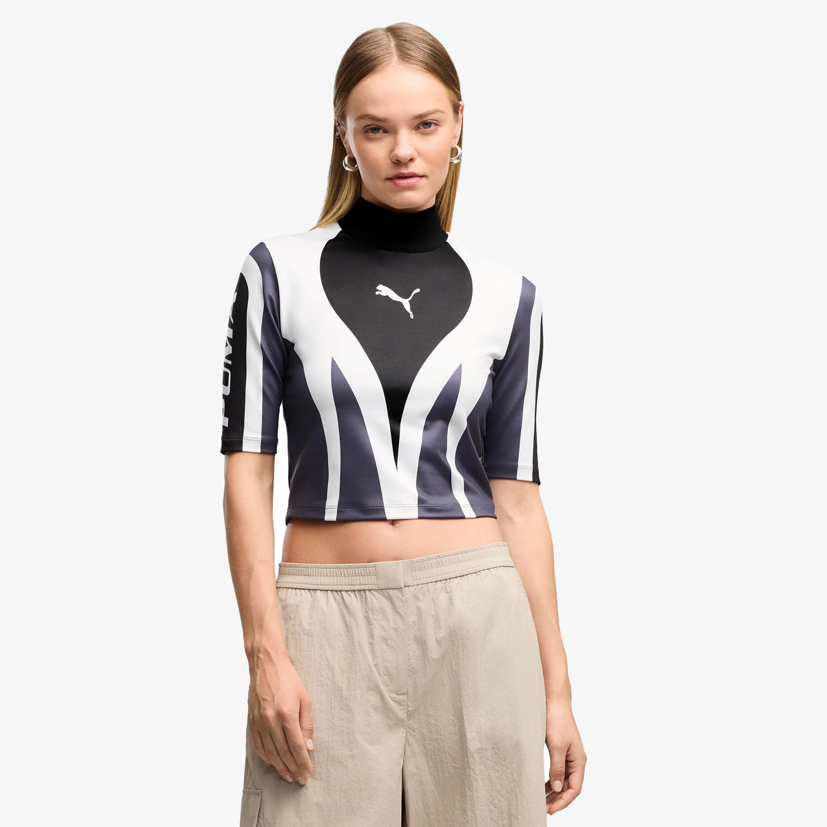 Puma Future Archive Moto Top Kadın Siyah T-shirt