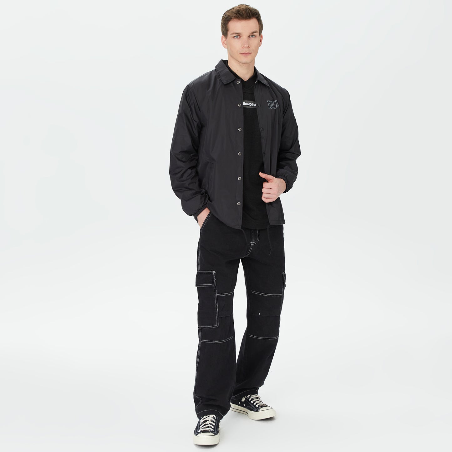 Huf Set H Coaches Erkek Siyah Ceket