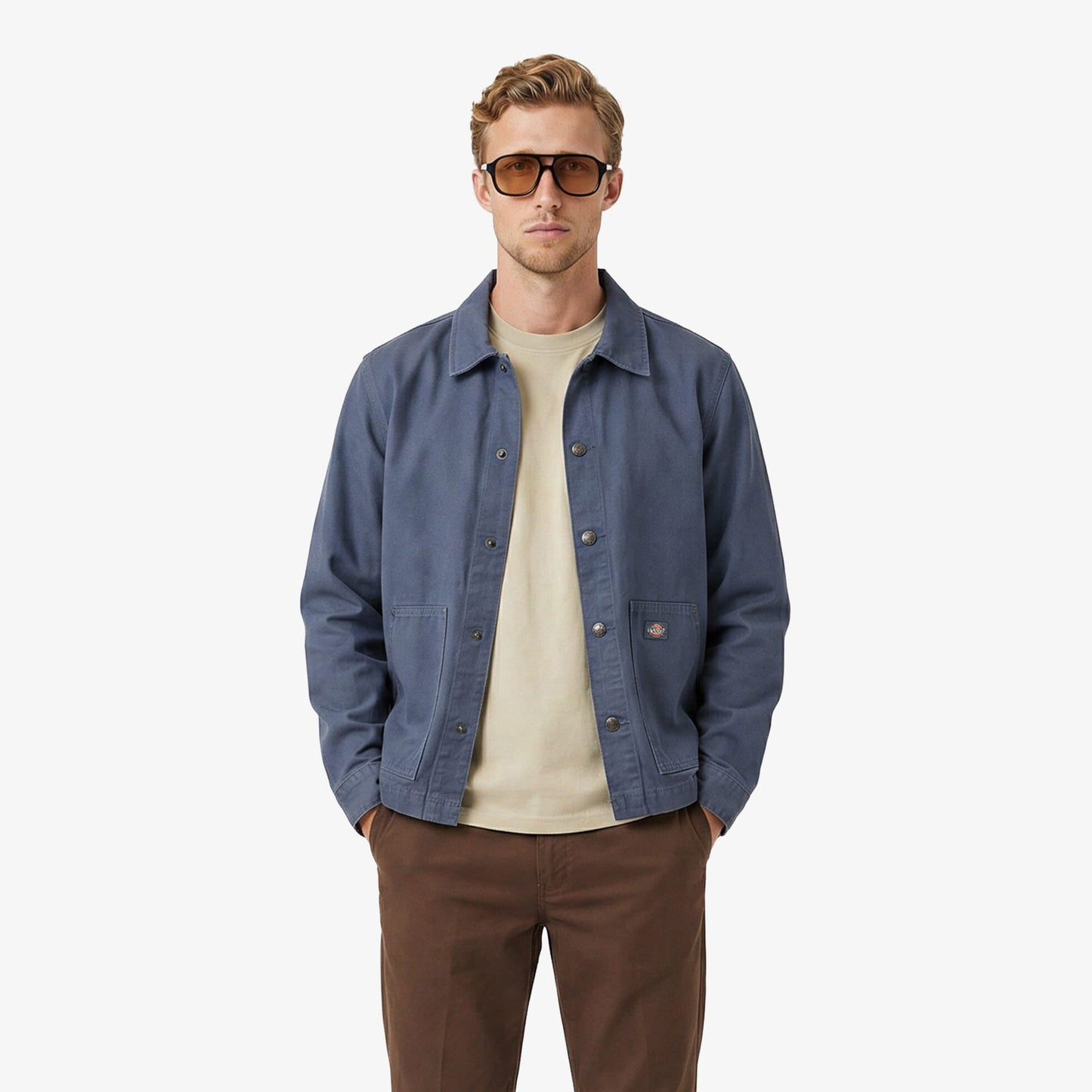 Dickies Unlined Canvas Barn Erkek Mavi Ceket