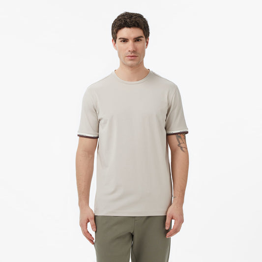 Nautica Erkek Bej Regular Fit T-shirt