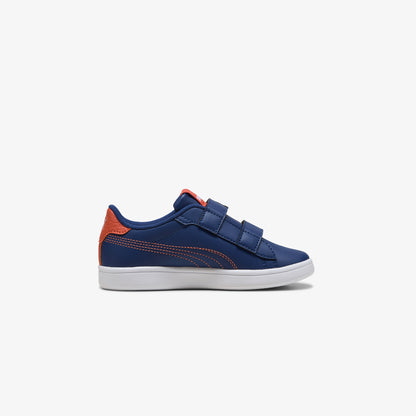 Puma Smash 3.0 Dino V Çocuk Mavi Spor Ayakkabı