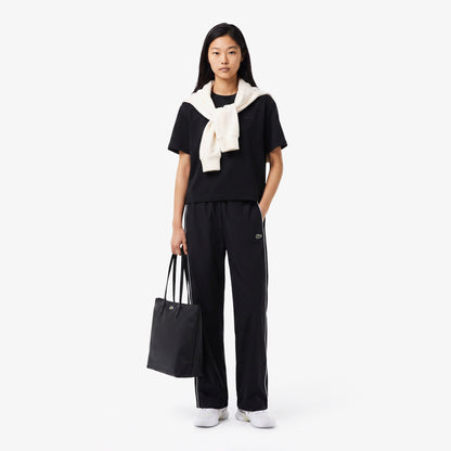 Lacoste Loose Fit Kadın Siyah T-shirt