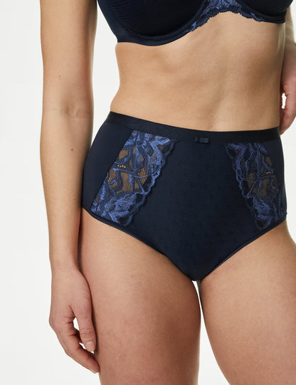 3'lü Dantel Detaylı Full Brief Külot Seti