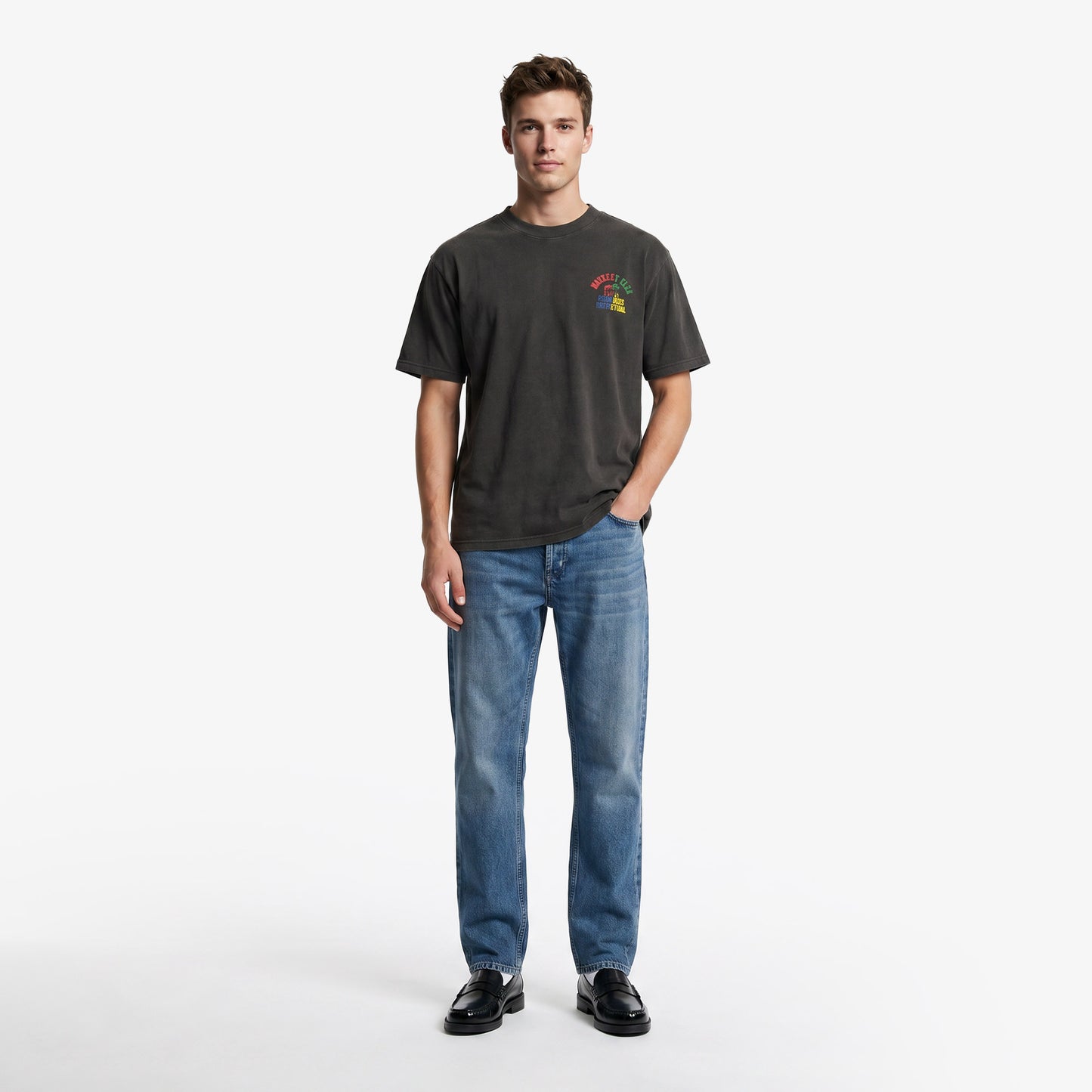 Market Smiley Foul Play Erkek Siyah T-shirt