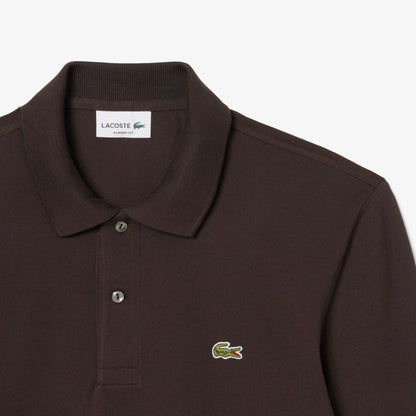 Lacoste L.12.12 Erkek Classic Fit Uzun Kollu Kahverengi Polo