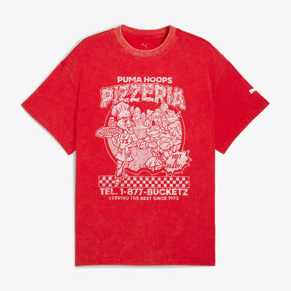 Puma X Tmnt Erkek Kırmızı Basketbol T-shirt