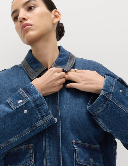 Denim Bomber Ceket