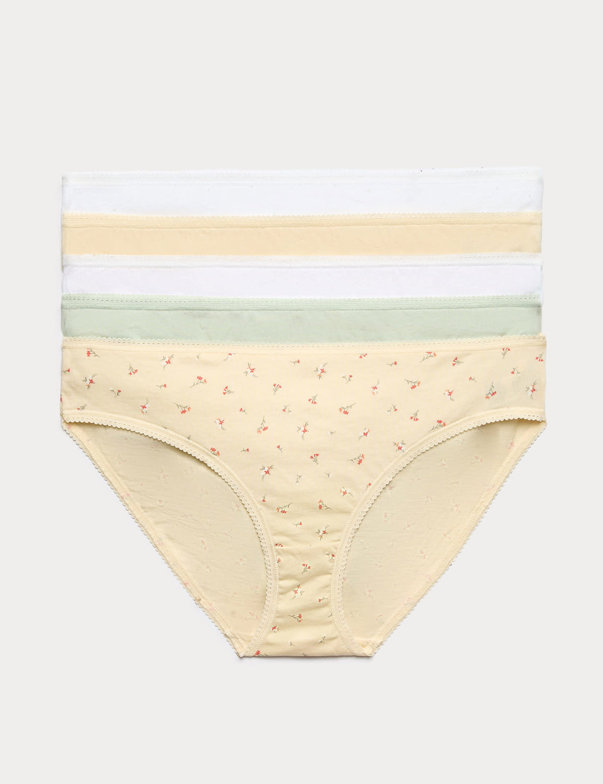 5'li Saf Pamuklu Bikini Külot Seti