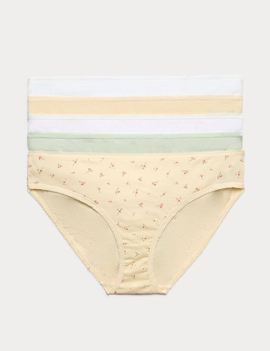 5'li Saf Pamuklu Bikini Külot Seti