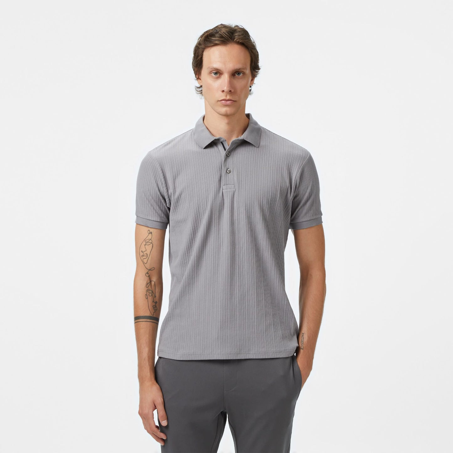 Nautica Erkek Gri Regular Fit Polo