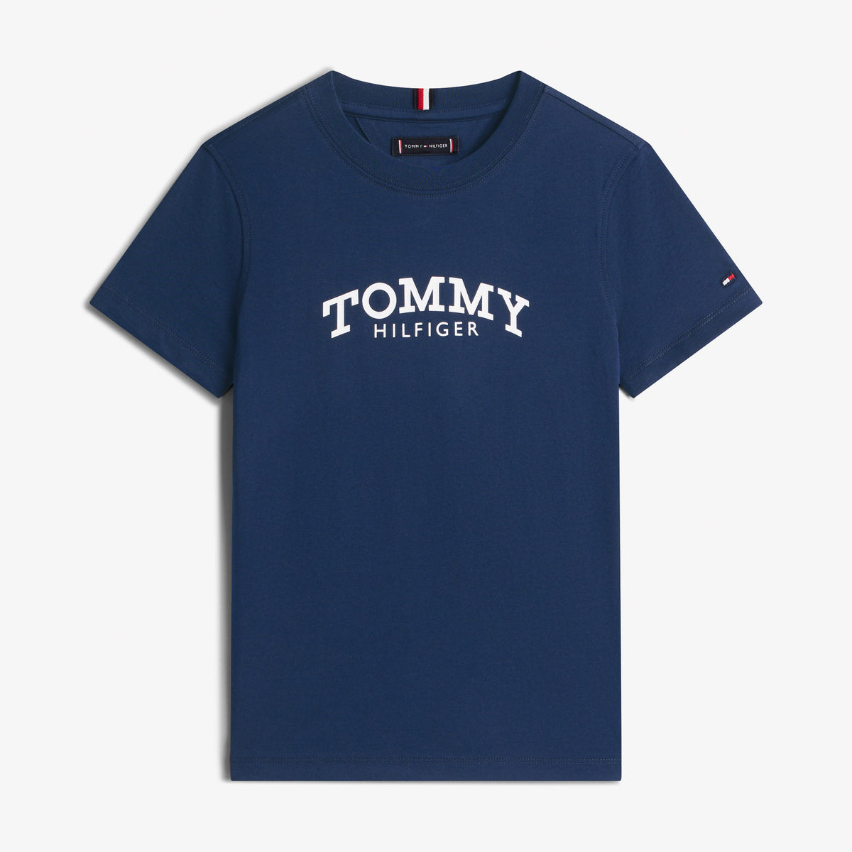 Tommy Hilfiger Monotype Print Graphic Çocuk Mavi T-shirt