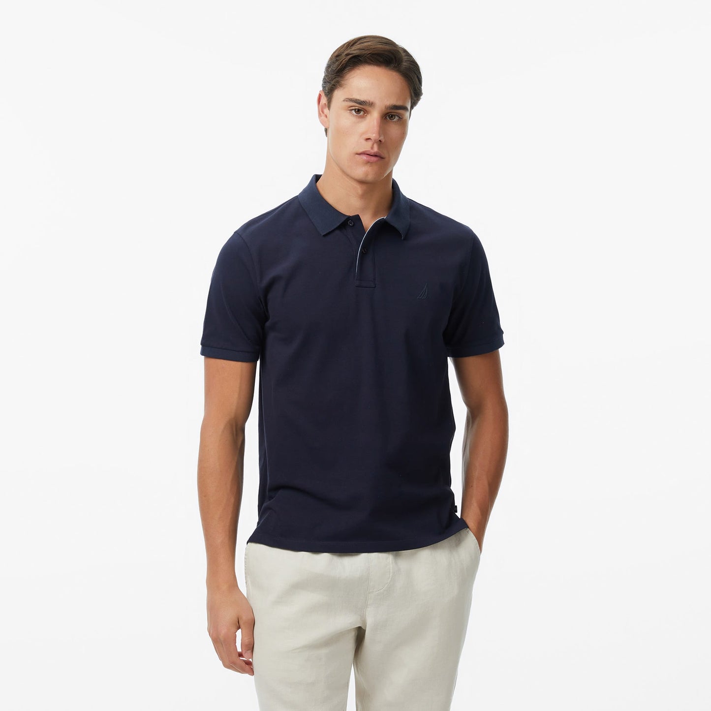 Nautica Erkek Lacivert Regular Fit Polo Yaka T-shirt