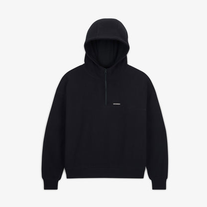 Converse Classic Kadın Siyah Yarım Fermuarlı Hoodie