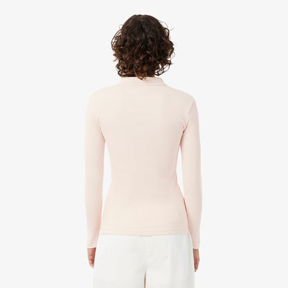 Lacoste L.12.d Slim Fit Kadın Pembe Polo