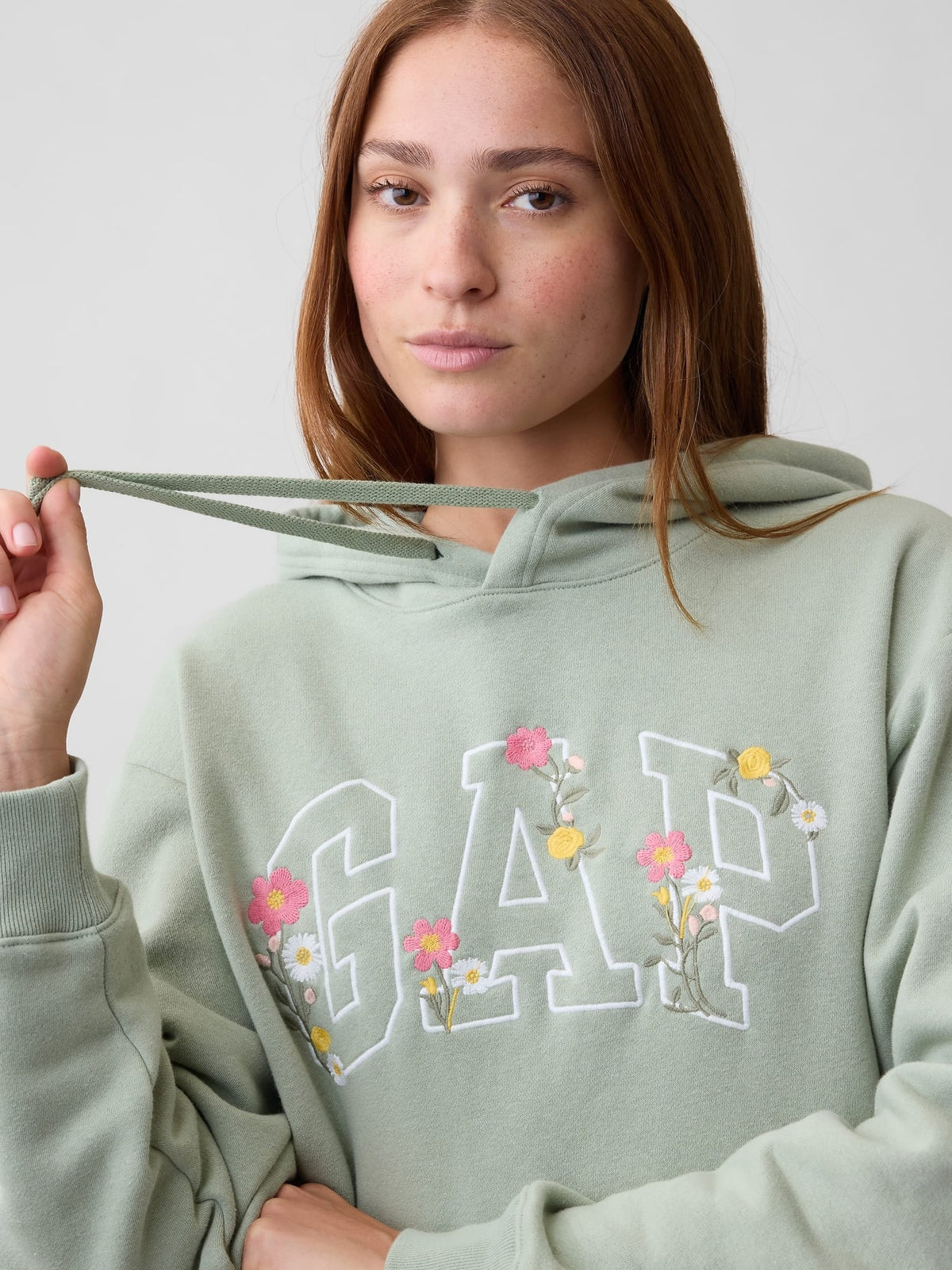 Açık Yeşil Relaxed Gap Logo Sweatshirt