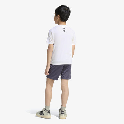 Adidas Minecraft Çocuk Beyaz Şort Takım