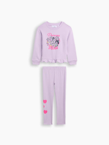 Lila Two-piece Sweatshirt Seti